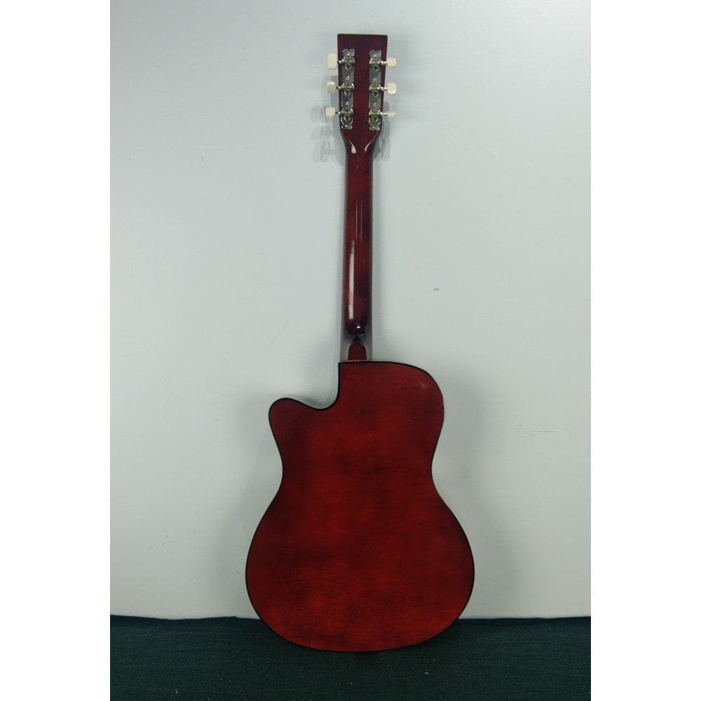 henrix acoustic guitars henrix 38c cutaway acoustic guitar - natural - open box b stock