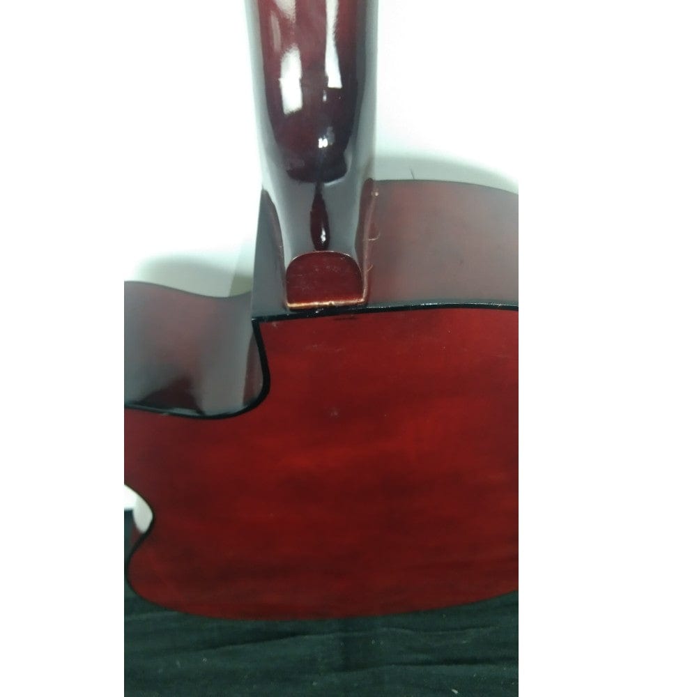 henrix acoustic guitars henrix 38c cutaway acoustic guitar - natural - open box b stock