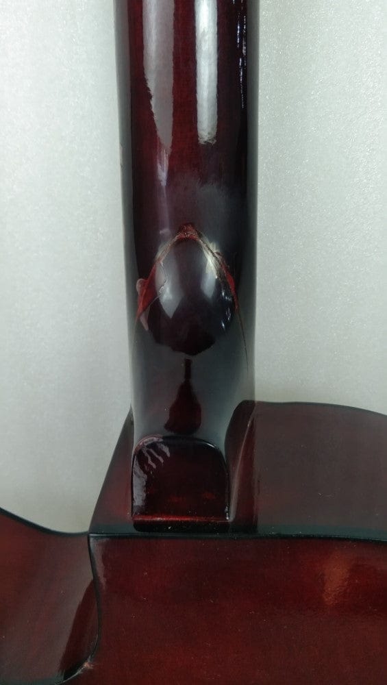 henrix acoustic guitars henrix 38c cutaway acoustic guitar - natural - open box b stock