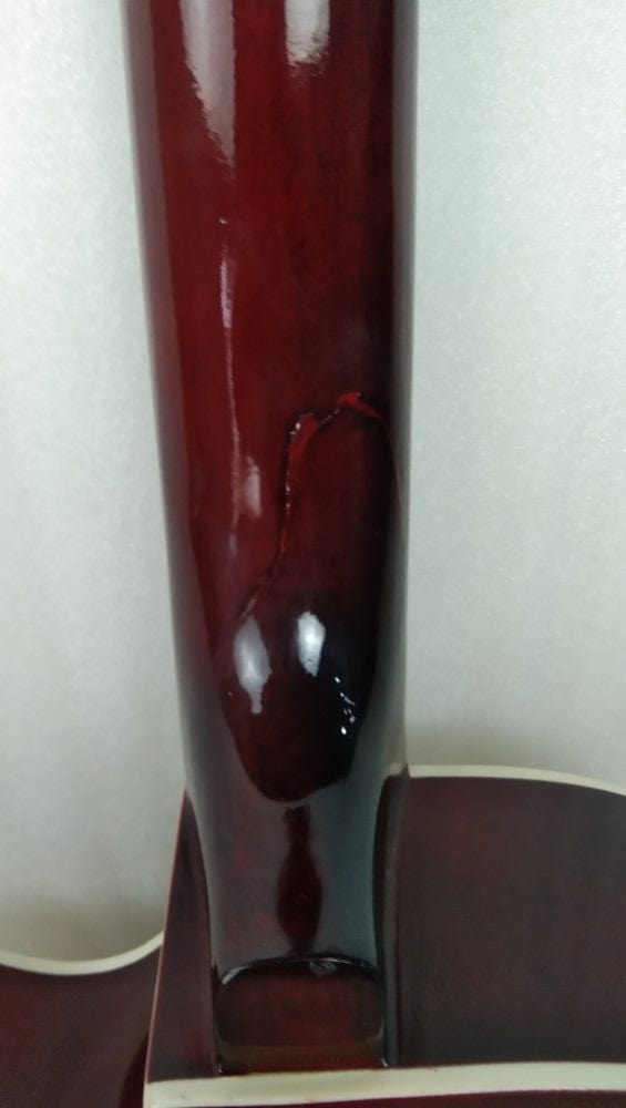 henrix acoustic guitars henrix 38c cutaway acoustic guitar - natural - open box b stock