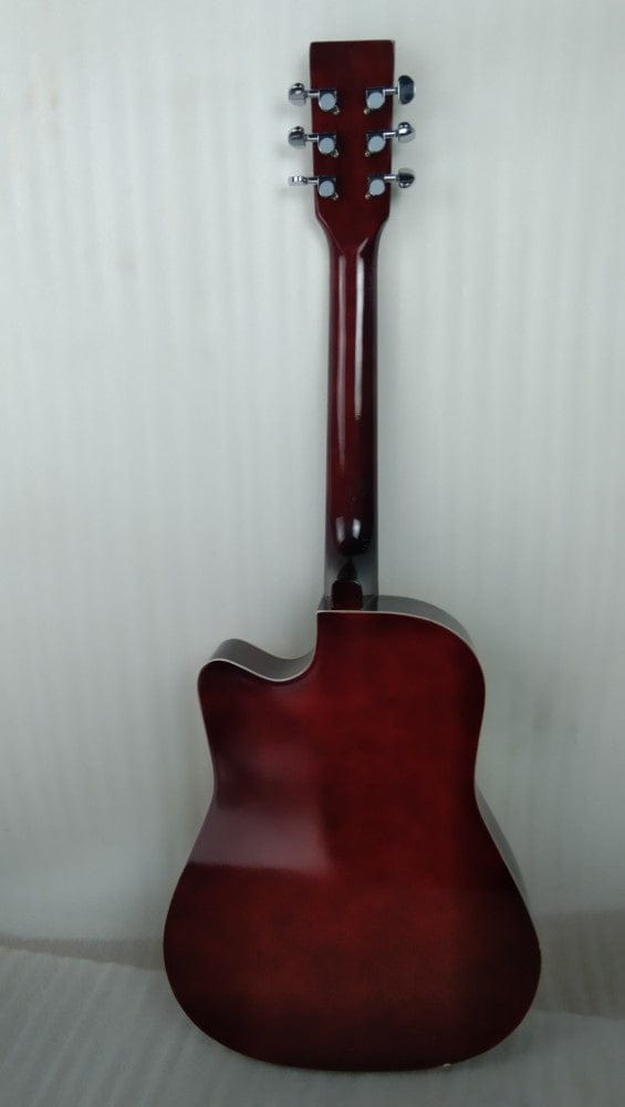 henrix acoustic guitars henrix 38c cutaway acoustic guitar - natural - open box b stock