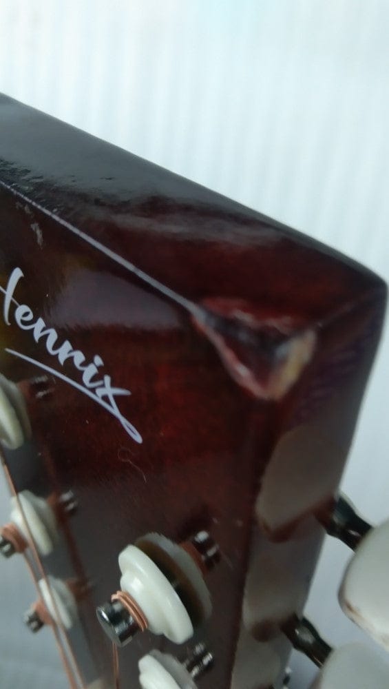 henrix acoustic guitars henrix 38c cutaway acoustic guitar - natural - open box b stock