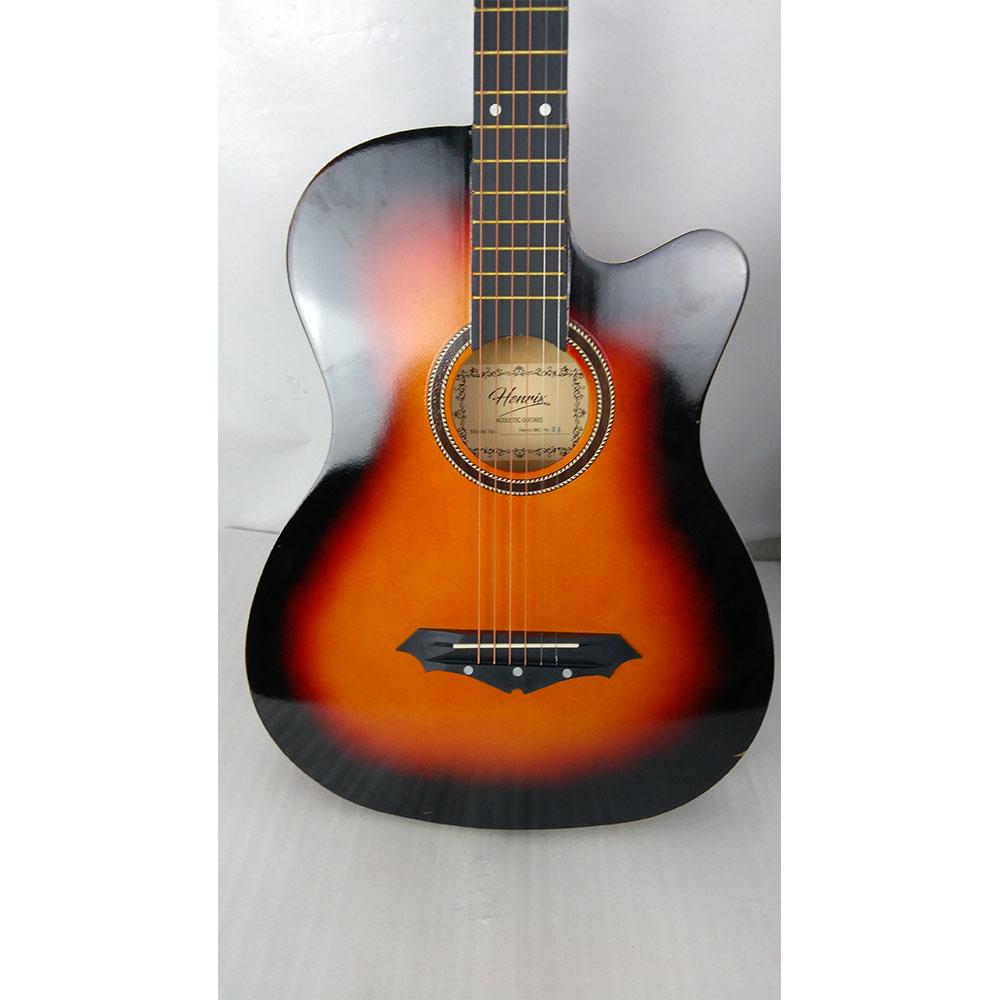 henrix acoustic guitars henrix 38c cutaway acoustic guitar - open box b stock #barcode_202101735045