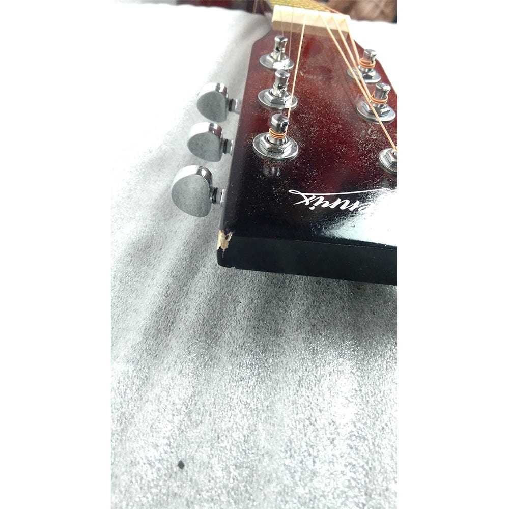 henrix acoustic guitars henrix 38c cutaway acoustic guitar - open box b stock