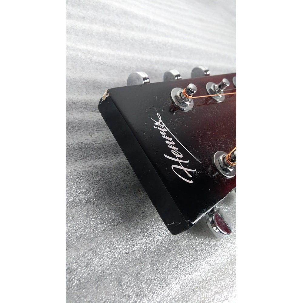 henrix acoustic guitars henrix 38c cutaway acoustic guitar - open box b stock