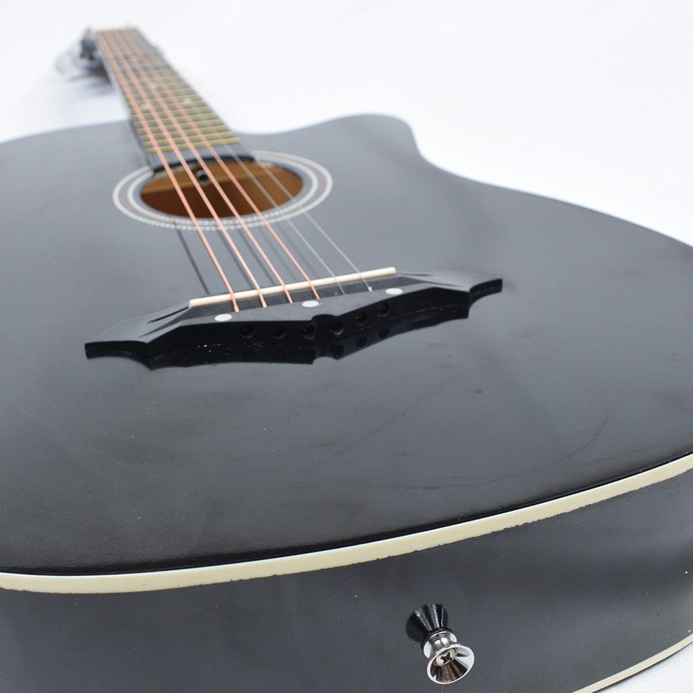 henrix acoustic guitars henrix 38c cutaway acoustic guitar - open box b stock #barcode_202401023330
