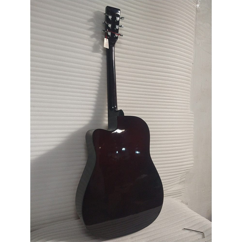 henrix acoustic guitars henrix 38c cutaway acoustic guitar - open box b stock #barcode_202101735006