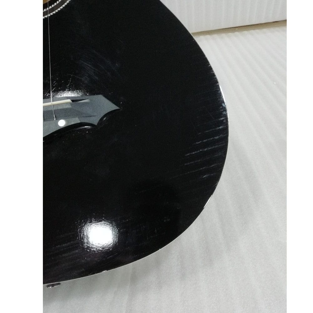 henrix acoustic guitars henrix 38c cutaway acoustic guitar - open box b stock #barcode_202401023330