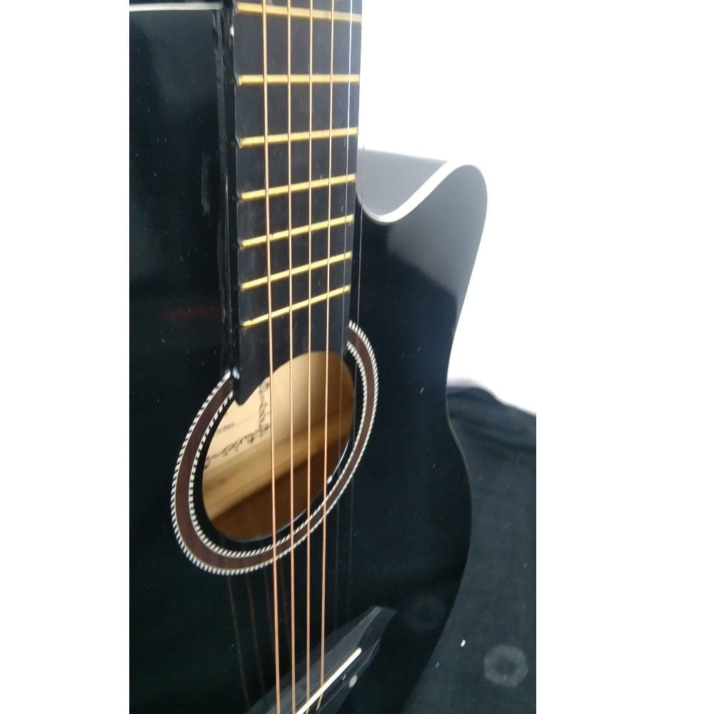 henrix acoustic guitars henrix 38c cutaway acoustic guitar - open box b stock #barcode_202401023330