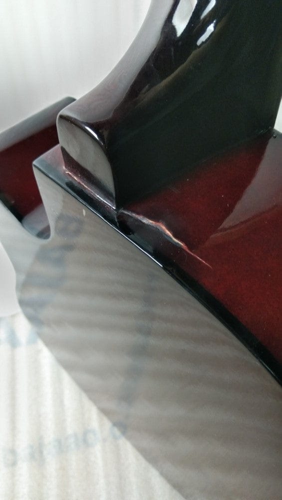 henrix acoustic guitars henrix 38c cutaway acoustic guitar - open box b stock