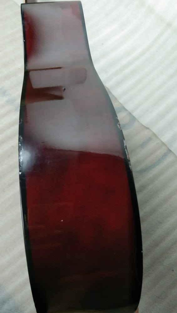 henrix acoustic guitars henrix 38c cutaway acoustic guitar - open box b stock