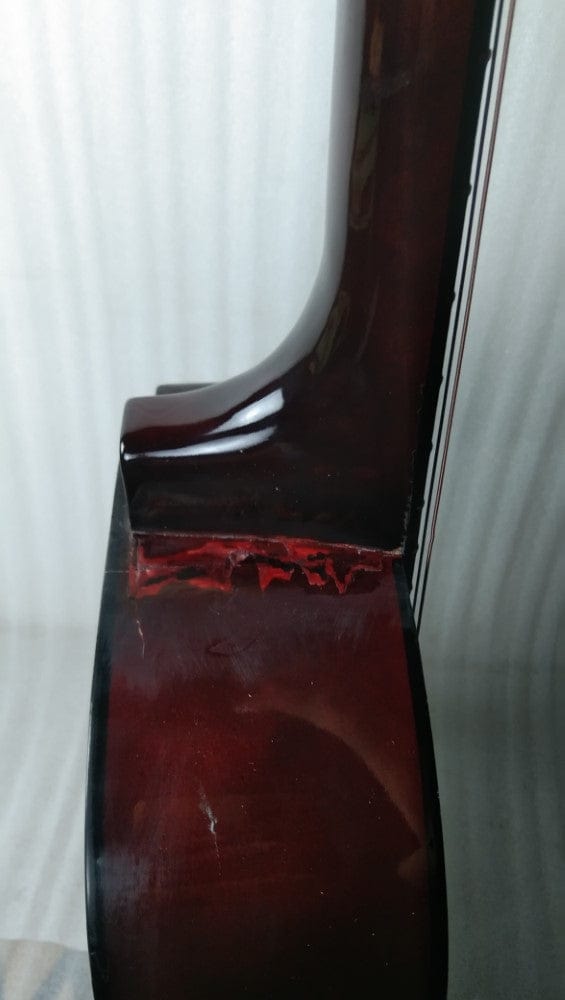 henrix acoustic guitars henrix 38c cutaway acoustic guitar - open box b stock