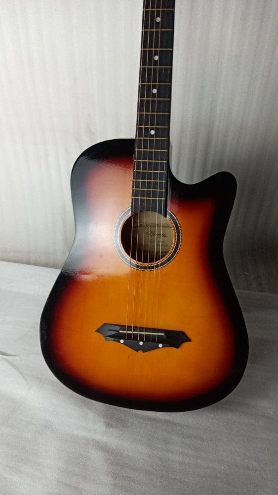 henrix acoustic guitars henrix 38c cutaway acoustic guitar - open box b stock