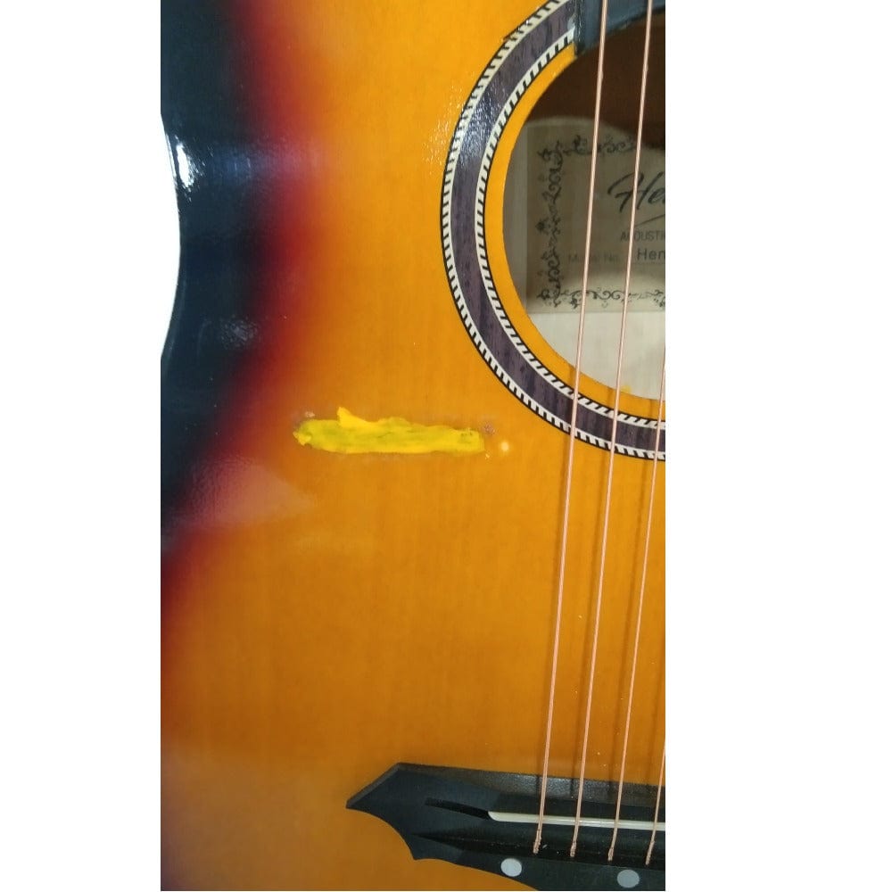 henrix acoustic guitars henrix 38c cutaway acoustic guitar - open box b stock