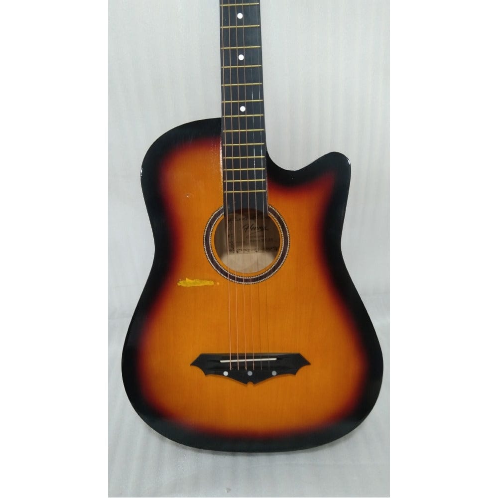 henrix acoustic guitars henrix 38c cutaway acoustic guitar - open box b stock
