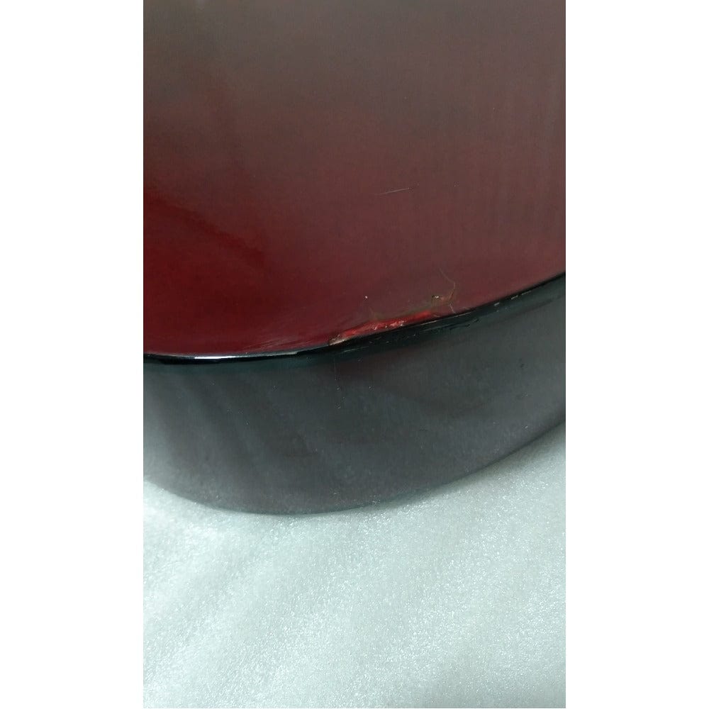 henrix acoustic guitars henrix 38c cutaway acoustic guitar - open box b stock