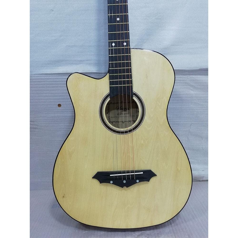 henrix acoustic guitars henrix 38c cutaway acoustic guitar with dual action truss rod, gigbag, picks, string set, strap, cloth & ebook - open box b stock