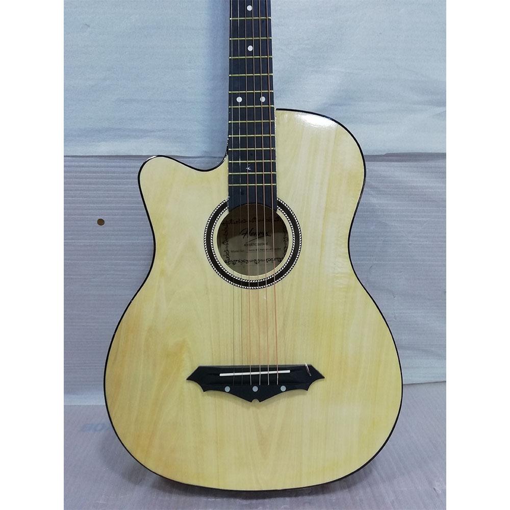 henrix acoustic guitars henrix 38c cutaway acoustic guitar with dual action truss rod, gigbag, picks, string set, strap, cloth & ebook - open box b stock