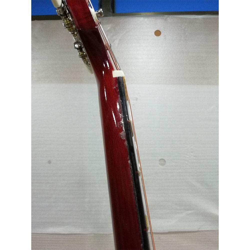 henrix acoustic guitars henrix 38c cutaway acoustic guitar with dual action truss rod, gigbag, picks, string set, strap, cloth & ebook - open box b stock