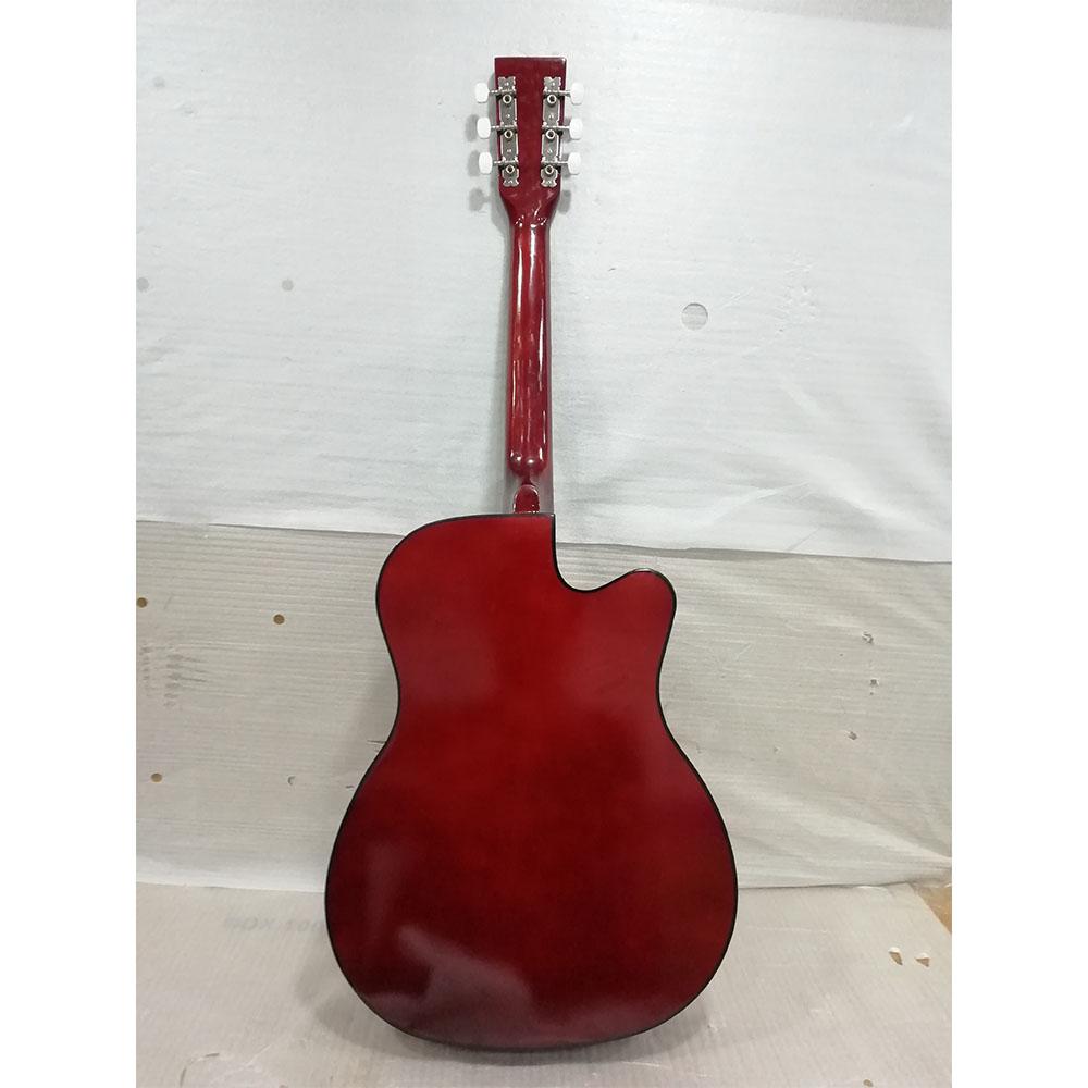 henrix acoustic guitars henrix 38c cutaway acoustic guitar with dual action truss rod, gigbag, picks, string set, strap, cloth & ebook - open box b stock