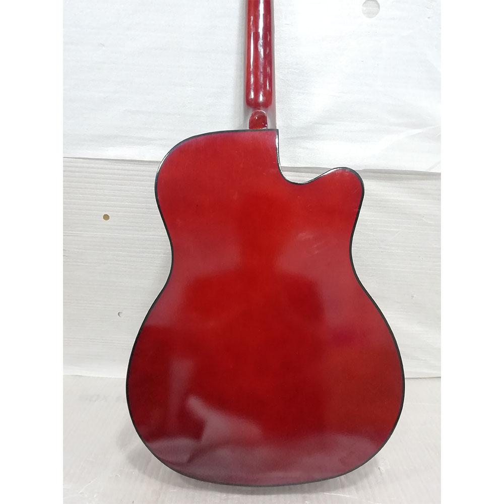 henrix acoustic guitars henrix 38c cutaway acoustic guitar with dual action truss rod, gigbag, picks, string set, strap, cloth & ebook - open box b stock