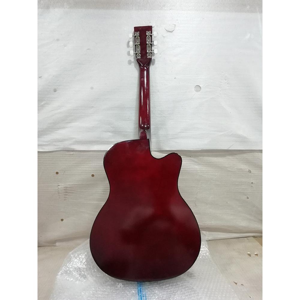 henrix acoustic guitars henrix 38c cutaway acoustic guitar with dual action truss rod, gigbag, picks, string set, strap, cloth & ebook - open box b stock
