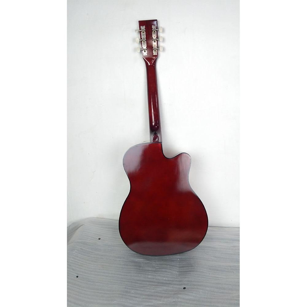 henrix acoustic guitars henrix 38c cutaway acoustic guitar with dual action truss rod, gigbag, picks, string set, strap, cloth & ebook - open box b stock #barcode_202101650109