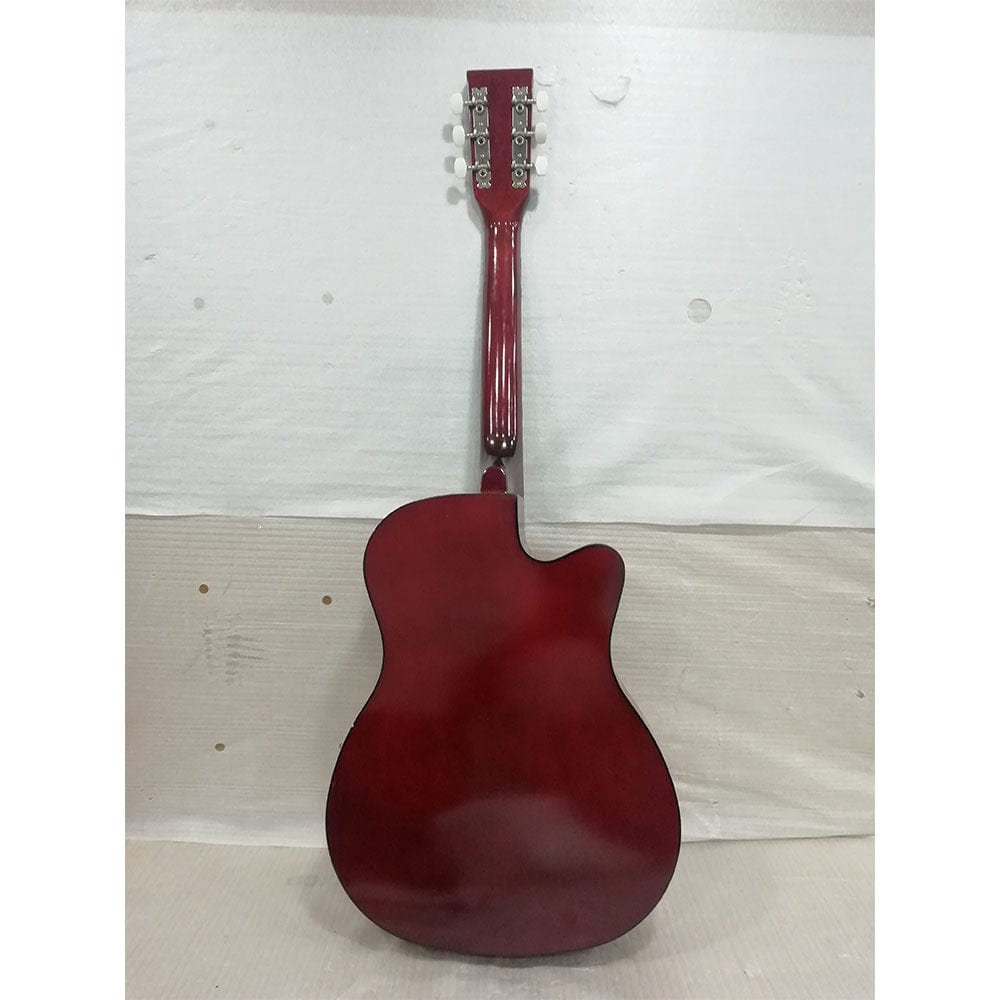 henrix acoustic guitars henrix 38c cutaway acoustic guitar with dual action truss rod, gigbag, picks, string set, strap, cloth & ebook - open box b stock #barcode_202101680654