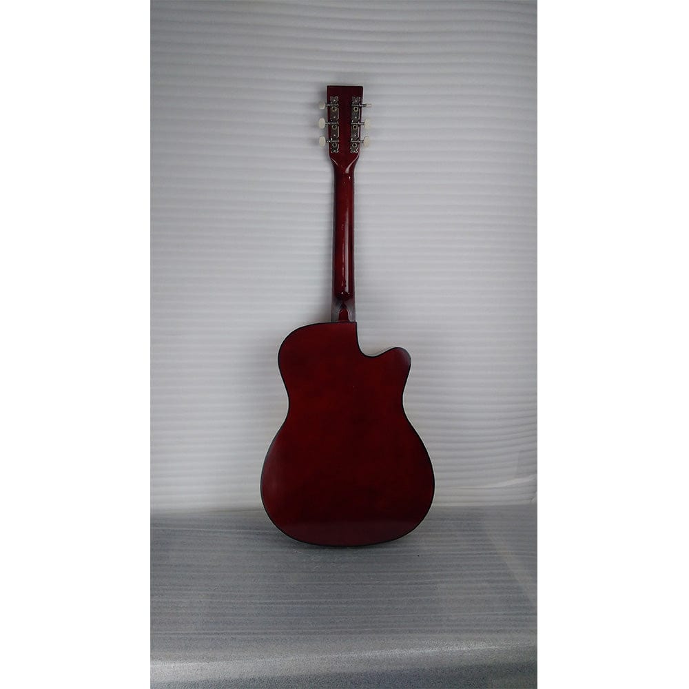 henrix acoustic guitars henrix 38c cutaway acoustic guitar with dual action truss rod, gigbag, picks, string set, strap, cloth & ebook - open box b stock #barcode_202101680818