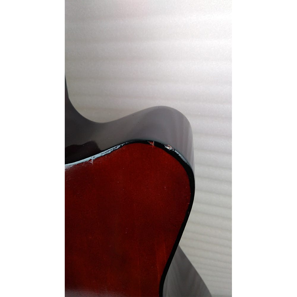 henrix acoustic guitars henrix 38c cutaway acoustic guitar with dual action truss rod, gigbag, picks, string set, strap, cloth & ebook - open box b stock #barcode_202101680818
