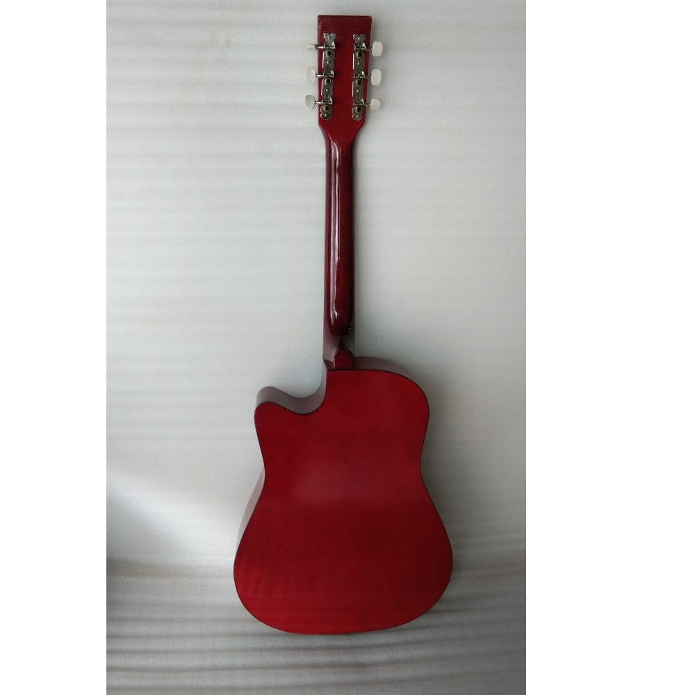 henrix acoustic guitars henrix 38c cutaway acoustic guitar with dual action truss rod, gigbag, picks, string set, strap, cloth & ebook - open box b stock