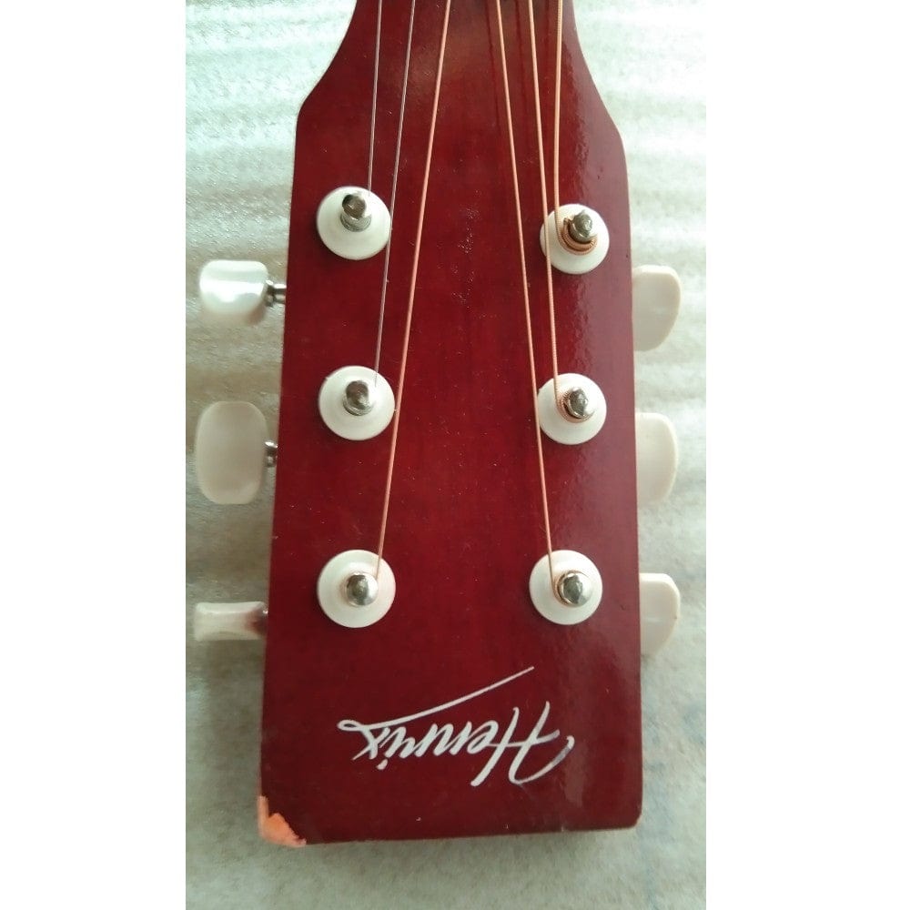 henrix acoustic guitars henrix 38c cutaway acoustic guitar with dual action truss rod, gigbag, picks, string set, strap, cloth & ebook - open box b stock