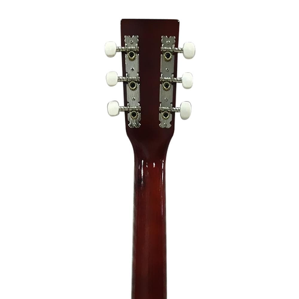 henrix acoustic guitars henrix 38c left-handed cutaway acoustic guitar with dual action truss rod, gigbag, picks, string set, strap, cloth & ebook - open box