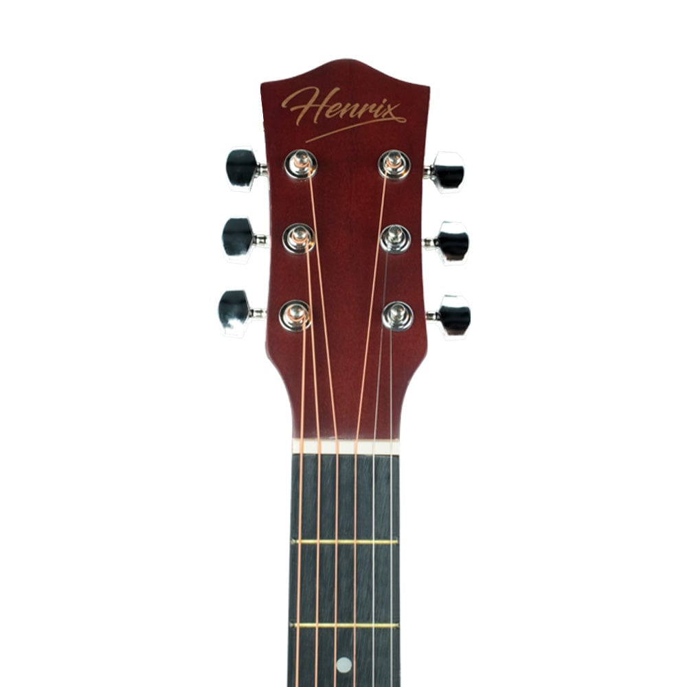 Henrix Acoustic Guitars Henrix 40C 40-Inch Cutaway Acoustic Guitar with Dual Action Truss Rod, Gigbag, Picks, String Set, Strap, Cloth & Ebook