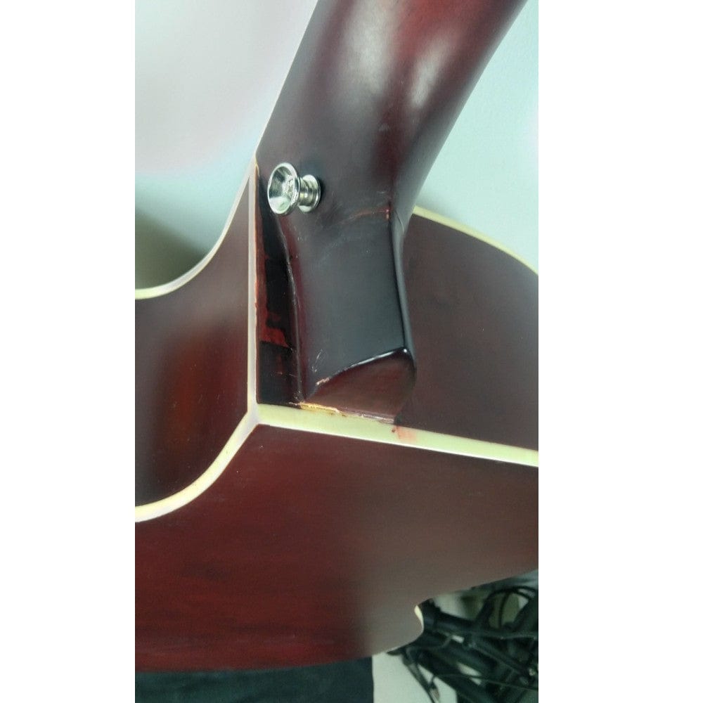 henrix acoustic guitars henrix 40c 40-inch cutaway acoustic guitar with dual action truss rod, gigbag, picks, string set, strap, cloth & ebook - open box b stock #barcode_