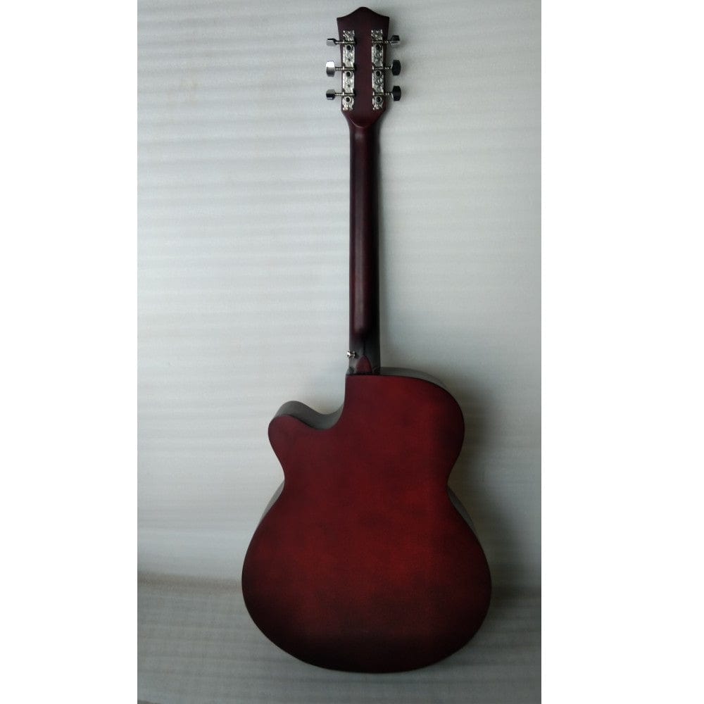 henrix acoustic guitars henrix 40c 40-inch cutaway acoustic guitar with dual action truss rod, gigbag, picks, string set, strap, cloth & ebook - open box b stock #barcode_