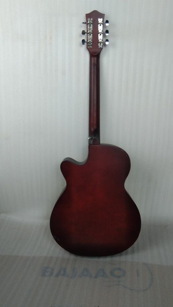 henrix acoustic guitars henrix 40c 40-inch cutaway acoustic guitar with dual action truss rod, gigbag, picks, string set, strap, cloth & ebook - open box b stock #barcode_