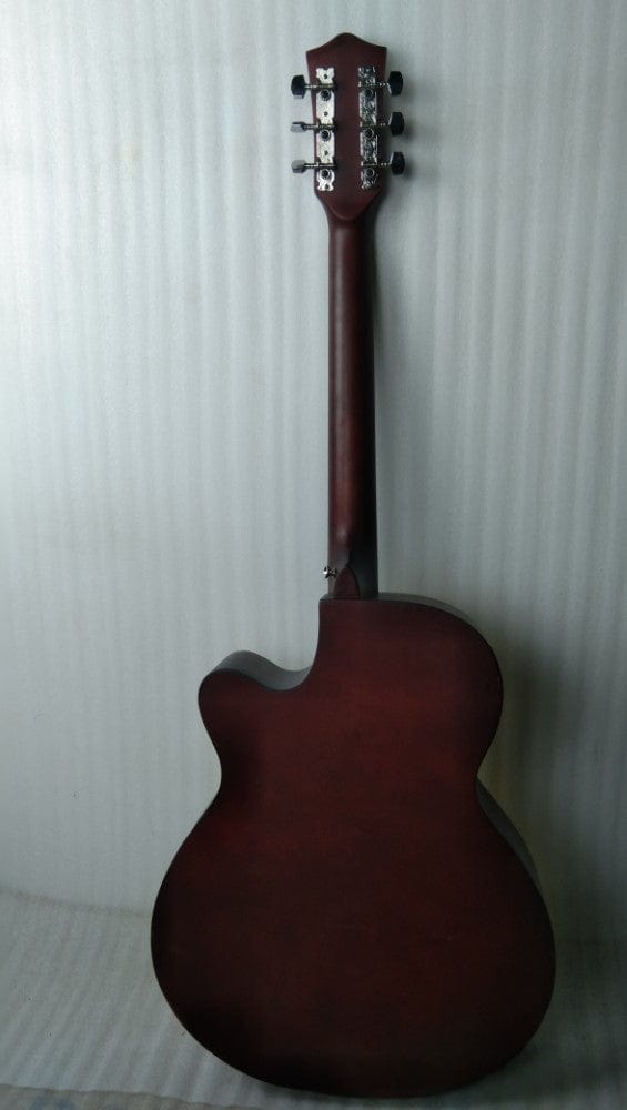 henrix acoustic guitars henrix 40c 40-inch cutaway acoustic guitar with dual action truss rod, gigbag, picks, string set, strap, cloth & ebook - open box b stock #barcode_