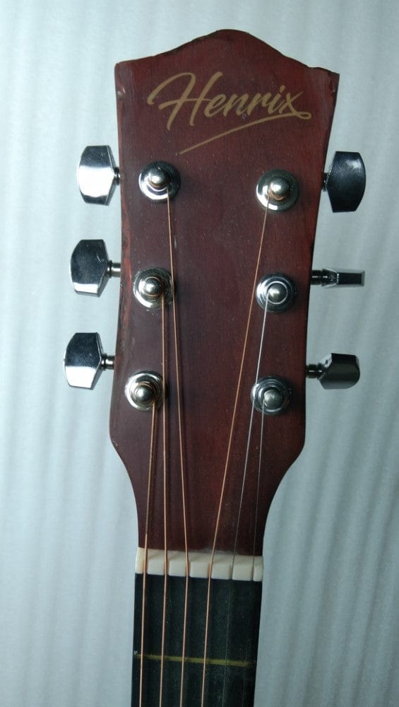henrix acoustic guitars henrix 40c 40-inch cutaway acoustic guitar with dual action truss rod, gigbag, picks, string set, strap, cloth & ebook - open box b stock #barcode_