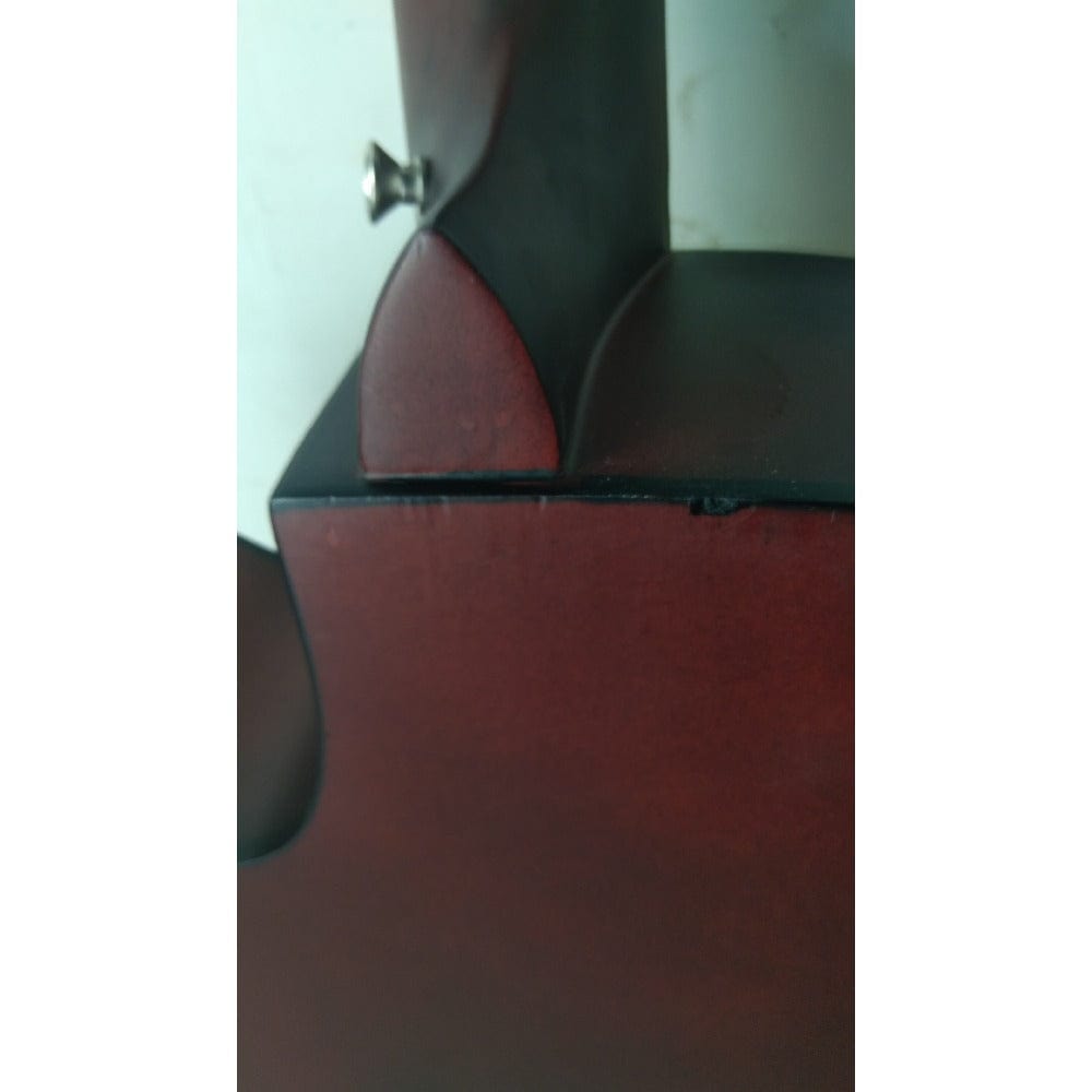 henrix acoustic guitars henrix 40c 40-inch cutaway acoustic guitar with dual action truss rod, gigbag, picks, string set, strap, cloth & ebook - open box b stock #barcode_