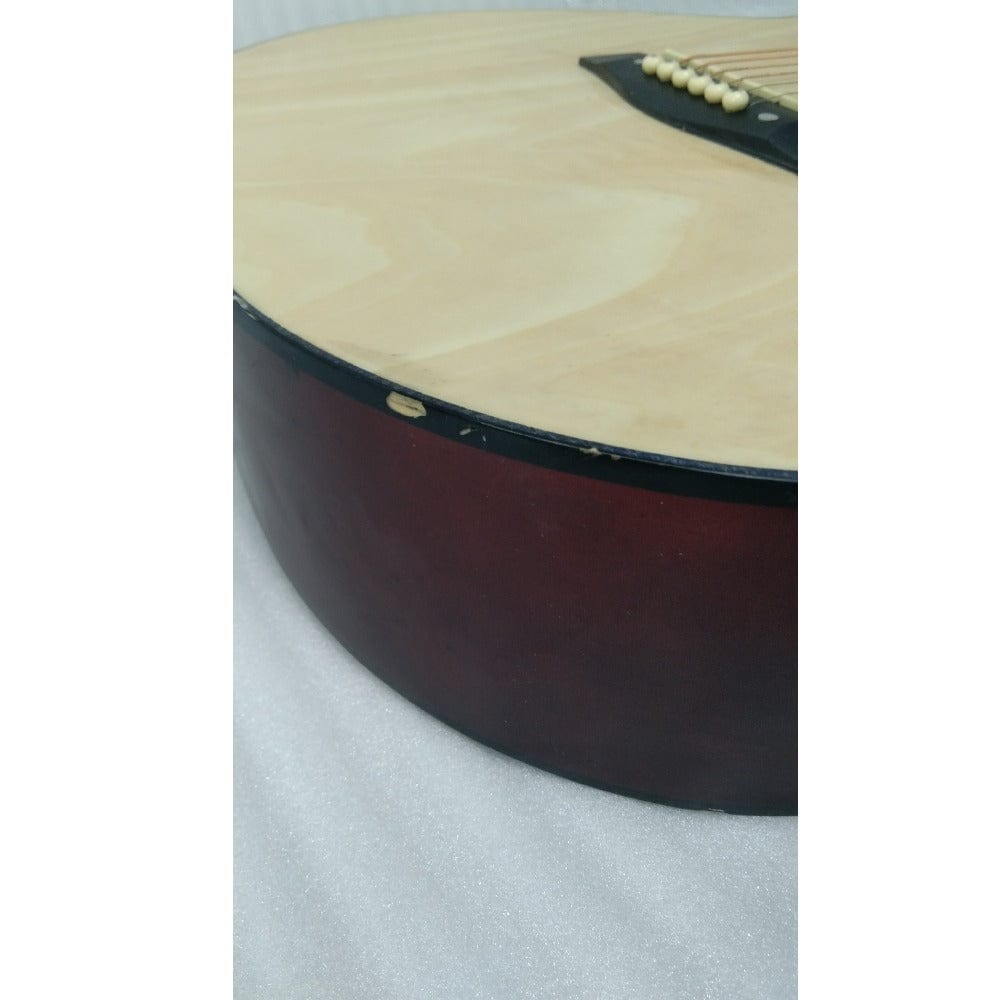 henrix acoustic guitars henrix 40c 40-inch cutaway acoustic guitar with dual action truss rod, gigbag, picks, string set, strap, cloth & ebook - open box b stock #barcode_