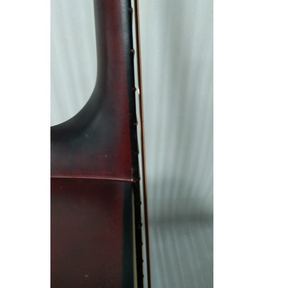 henrix acoustic guitars henrix 40c 40-inch cutaway acoustic guitar with dual action truss rod, gigbag, picks, string set, strap, cloth & ebook - open box b stock #barcode_