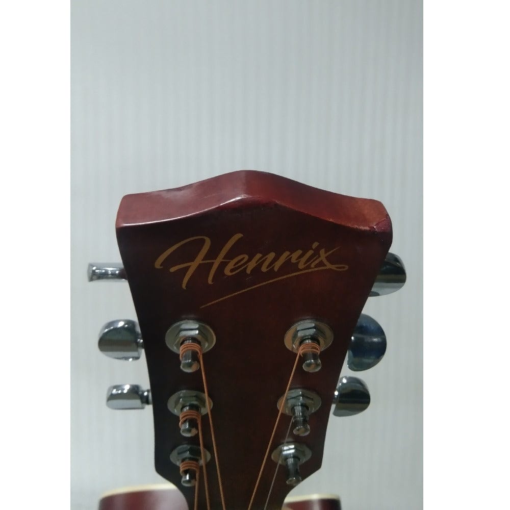 henrix acoustic guitars henrix 40c 40-inch cutaway acoustic guitar with dual action truss rod, gigbag, picks, string set, strap, cloth & ebook - open box b stock