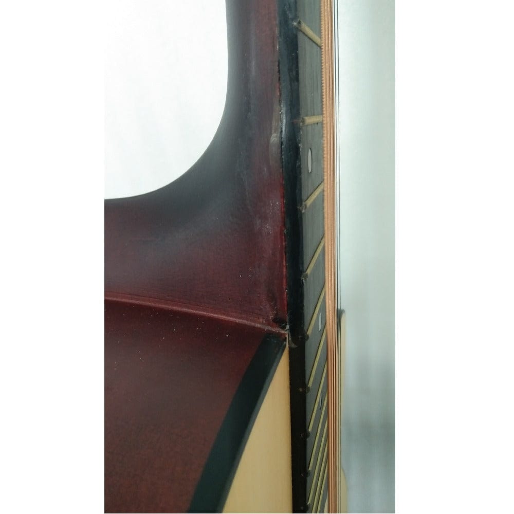 henrix acoustic guitars henrix 40c 40-inch cutaway acoustic guitar with dual action truss rod, gigbag, picks, string set, strap, cloth & ebook - open box b stock #barcode_