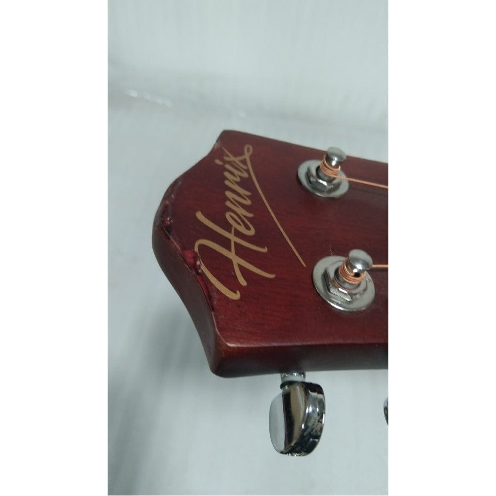 henrix acoustic guitars henrix 40c 40-inch cutaway acoustic guitar with dual action truss rod, gigbag, picks, string set, strap, cloth & ebook - open box b stock #barcode_