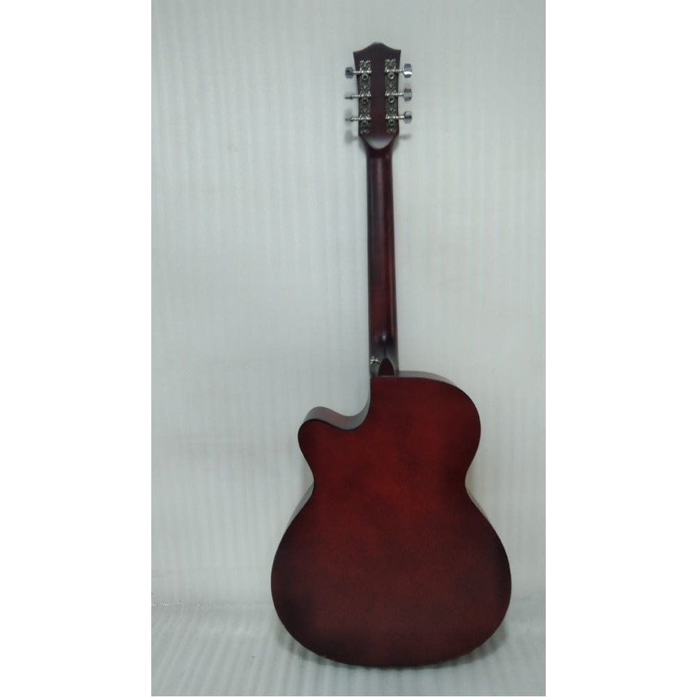 henrix acoustic guitars henrix 40c 40-inch cutaway acoustic guitar with dual action truss rod, gigbag, picks, string set, strap, cloth & ebook - open box b stock #barcode_