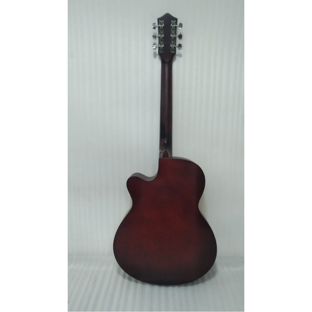 henrix acoustic guitars henrix 40c 40-inch cutaway acoustic guitar with dual action truss rod, gigbag, picks, string set, strap, cloth & ebook - open box b stock #barcode_