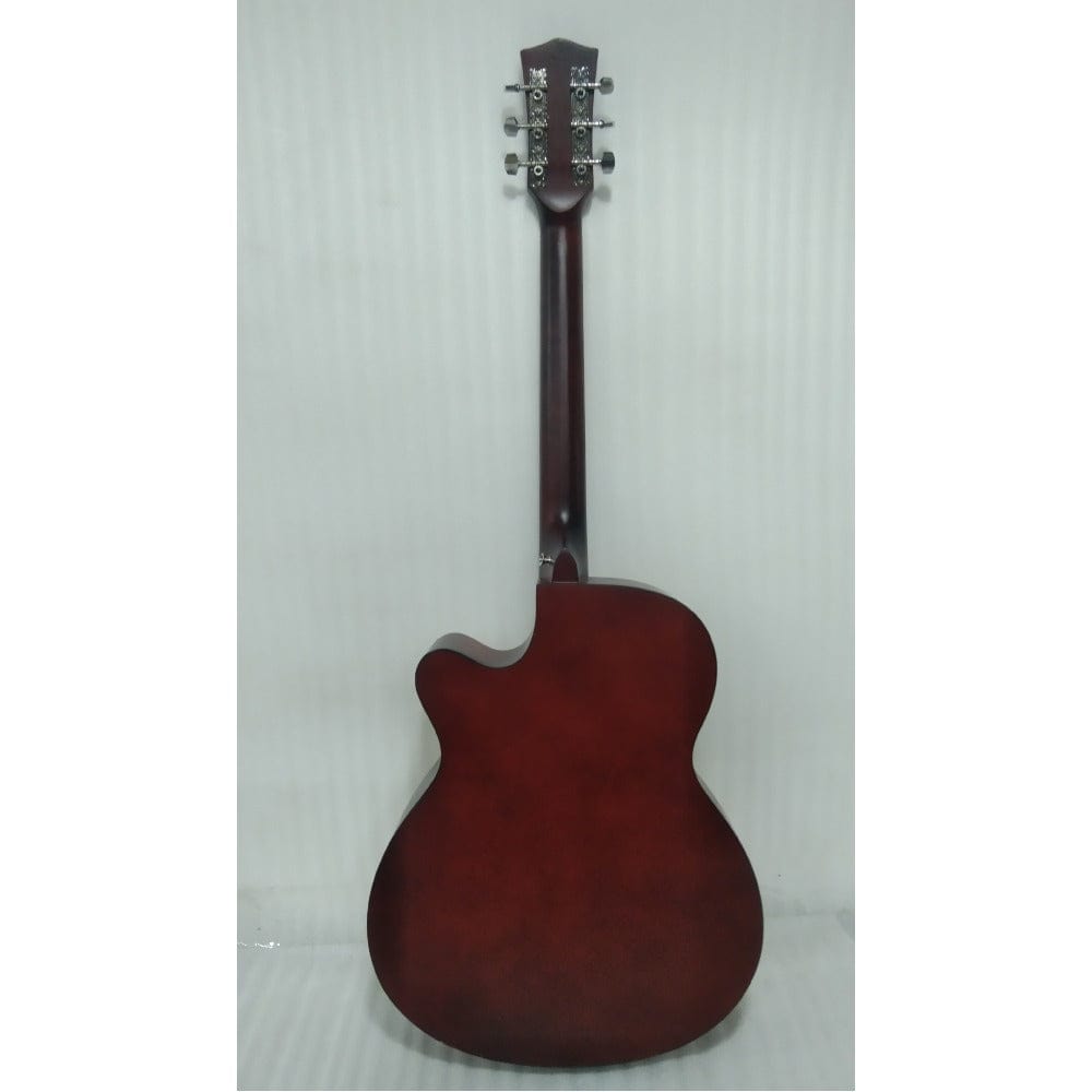 Henrix 40C 40-Inch Cutaway Acoustic Guitar with Dual Action Truss Rod, Gigbag, Picks, String Set, Strap, Cloth & Ebook - Open Box B Stock