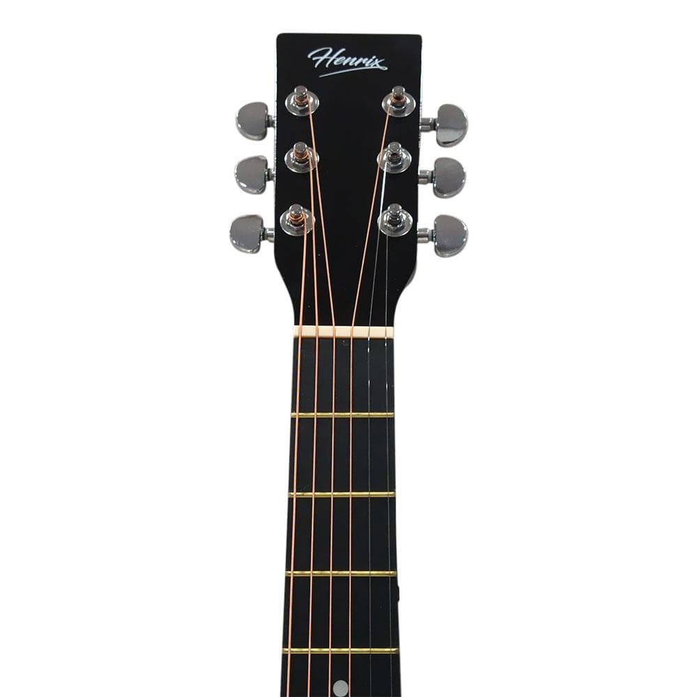 henrix acoustic guitars henrix pro 38 inch 6 string cutaway acoustic guitar - open box