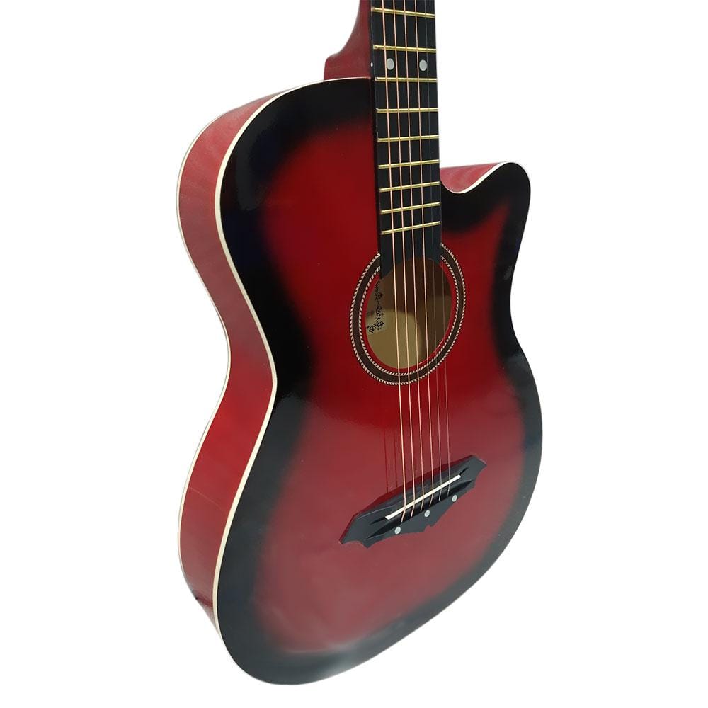 henrix acoustic guitars henrix pro 38 inch 6 string cutaway acoustic guitar - open box